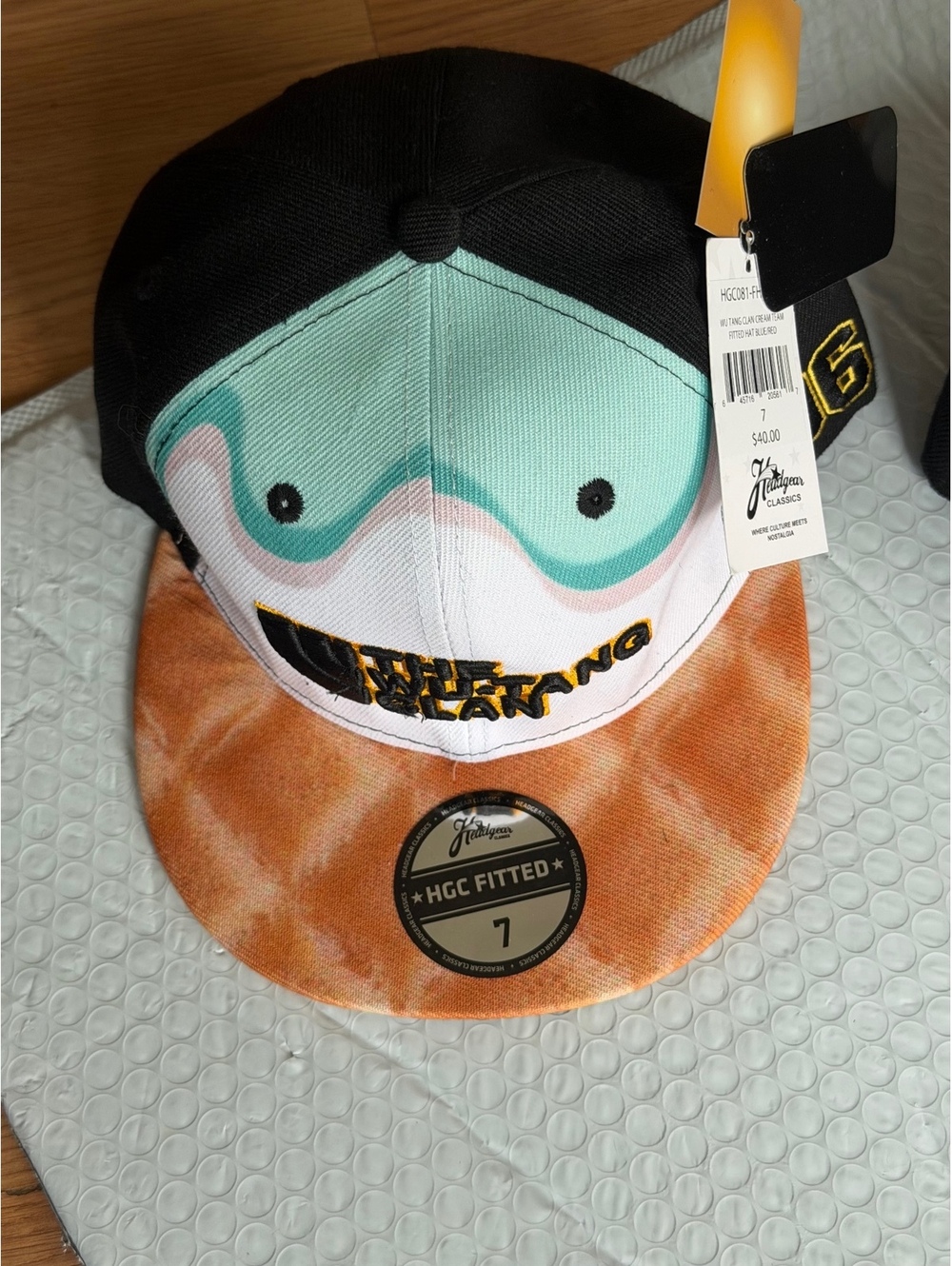Wu-Tang Clan Fitted Baseball Cap Size 7 New with Tags